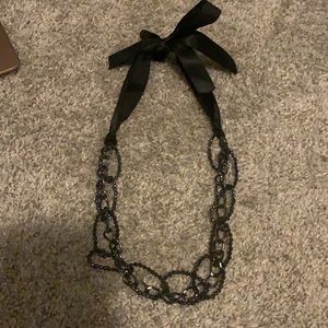 Adjustable ribbon necklace